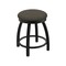Holland Bar Stool Co 18" Swivel Vanity Stool, Black Wrinkle, Graph Chalice Seat 80218BW019 - alternate 1